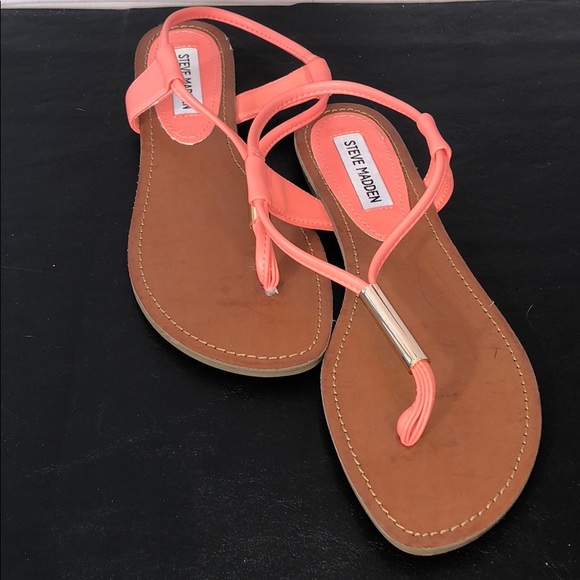 steve madden orange sandals